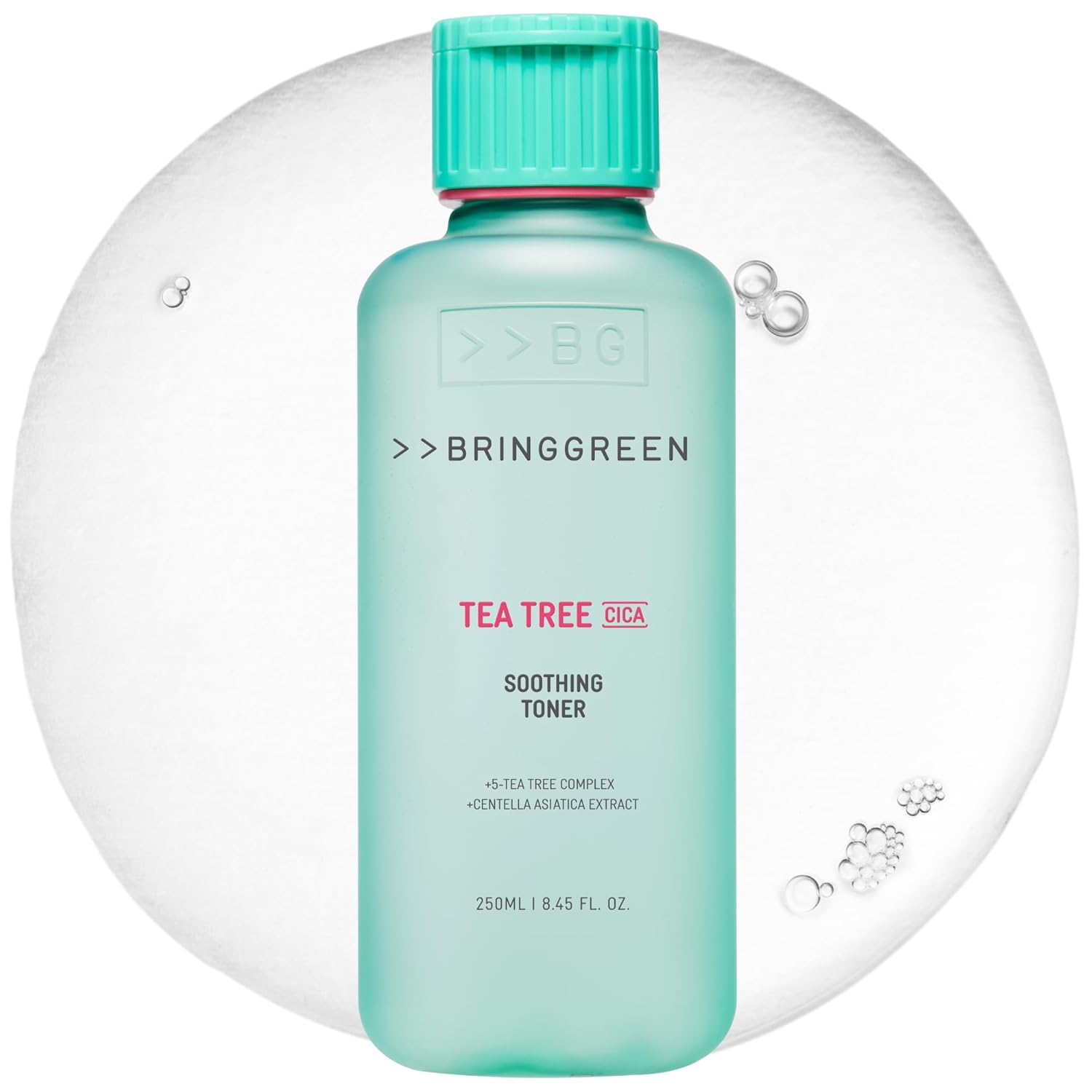 

BRINGGREEN Tea Tree Cica Soothing Toner 250mL Lotion Refreshing Mens Oily Skin Sensitive Fluctuating Dryness Pores Sebum Exfoliation Moisturizing