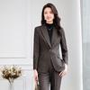 Tluoman Women's Plaid Business Suit Set