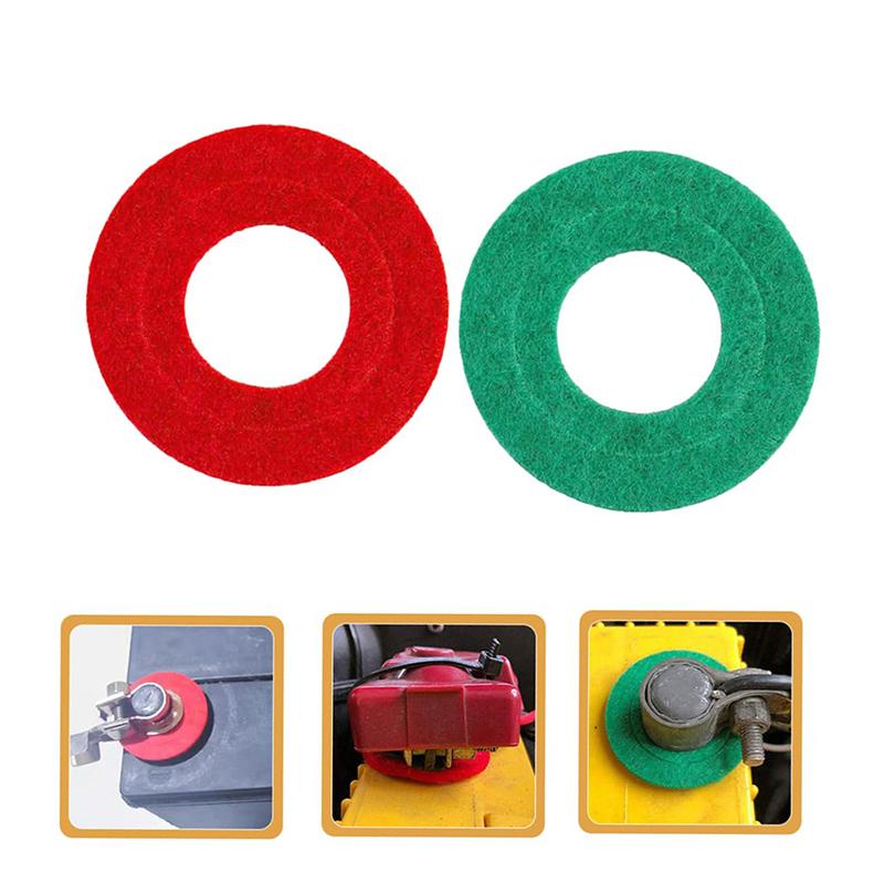 10 STÜCKE Autobatterieklemmenschutz Dichtung Korrosionsschutzfaser Auto Autobatterieklemmenschutz Dichtungspads