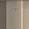 Morden Wall Clocks Metal Watches Silent Clocks Round Wall Decoration Products Creative Light Luxury Artistic Unique Design