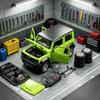 CCA 1:32 Suzuki Jimny 4th JB64/JB74 DIY Off-road Modified Kit Version Alloy Metal Diecast Model Car Home Decoration Collectibles