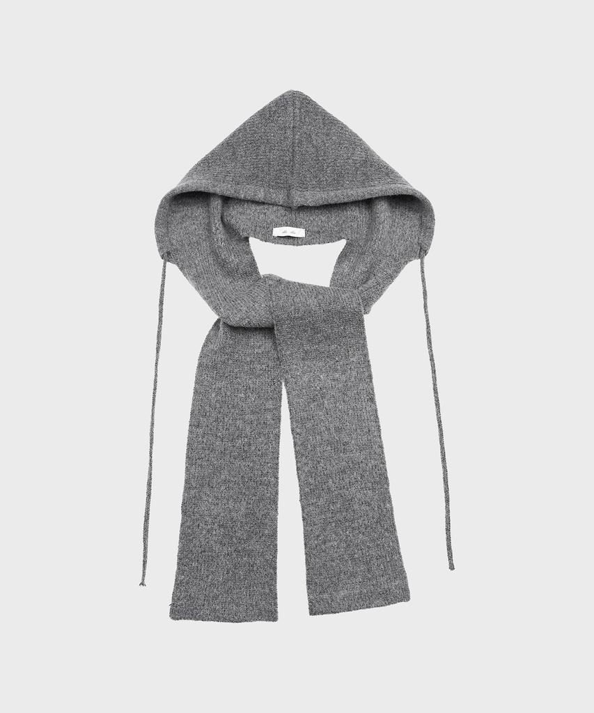Alkialka Knit Hoodie Muffler (Gray)