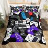 Gamepad Controller Gaming Designs Bed Covers Bedding Set,Play Gamer Printed 2-3 Piece Set Bed Cover,Birthday Gifts