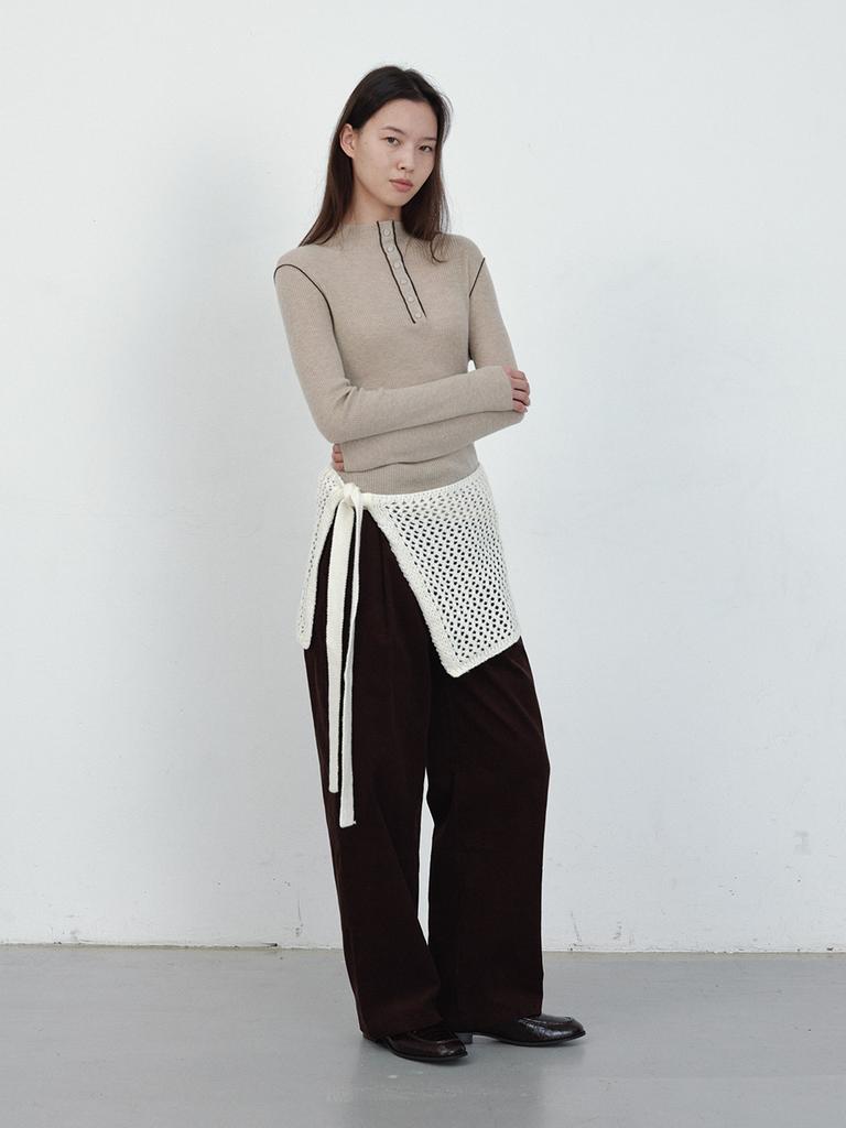 HUNCH Layered Wrap Knit (2Colors)