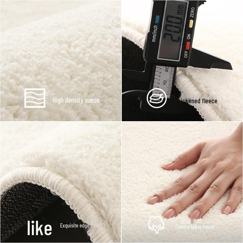 Line Light Luxury Wabi-Sabi Imitation Cashmere Non-Slip Carpet for Living Room, Bedroom, and Porch