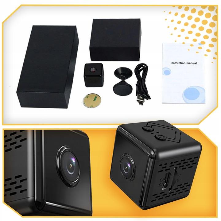 Mini Kamera Szpiegowska Smart Detekcja Ukryta Kamerka Mała Wifi 4K +Uchwyt