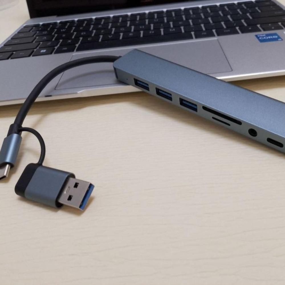 USB type C docking station hub seven eight in one laptop tablet phone converter USB hub