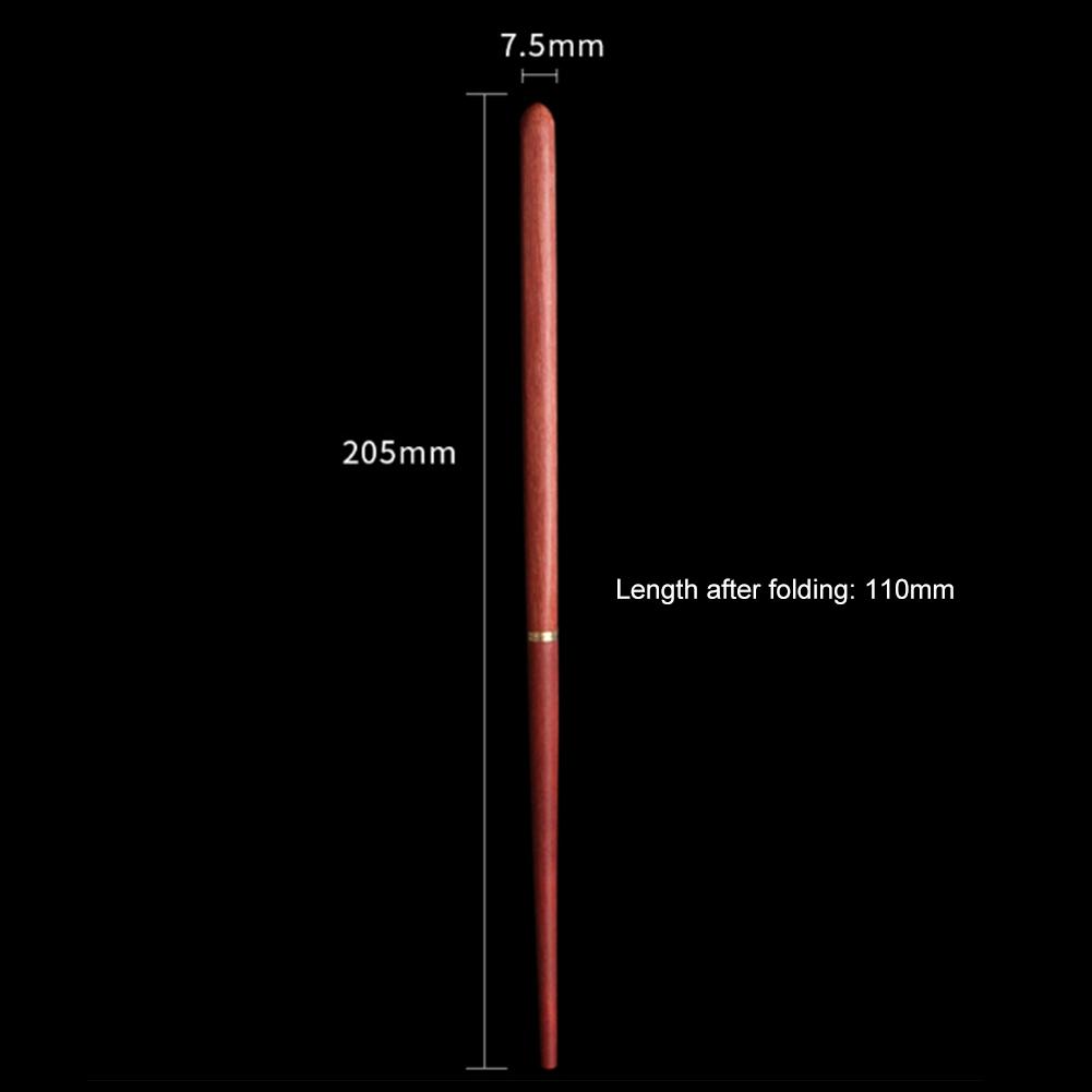Mahogany Folding Chopsticks Outdoor Camping Picnic Travel Portable Tableware