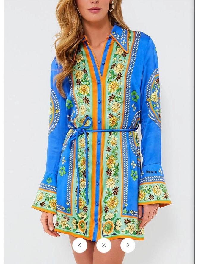 Retro Elegant Puff Sleeve Linen Long Dress X-Large