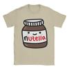 Nutella Koszulka Czekoladowa Unisex Czysta Bawełna Koszulki Vintage Okrągły Dekolt Krótki Rękaw Góra Pomysł na Prezent