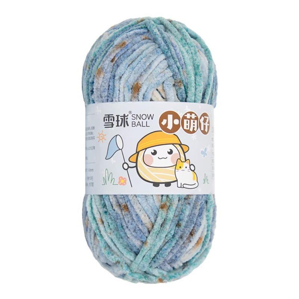 Soft Velvet Chenille Yarn Handmade Plush Yarn Chunky Yarn DIY Scarf Hat Crochet Chunky Doll Craft