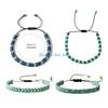 HX6F Handmade Adjustable Bracelet Geometric Beads Unique Design Jewelry Gift Item