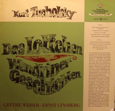 LP Record KURT TUCHOLSKY, GRETE WEISER, ERNST - Das Lottchen Und Herr Wendriner 440241 Deutsche Grammo Germany Comedy & Spoken Word Used