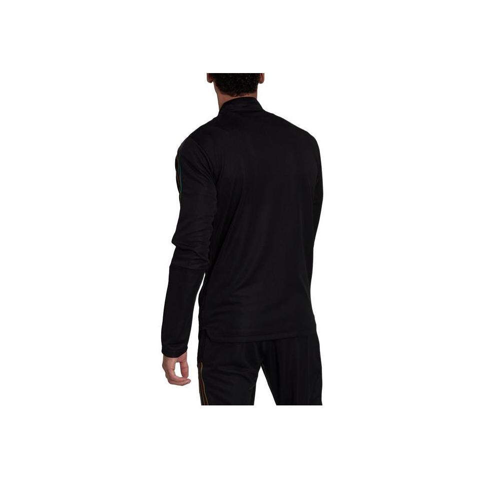 Adidas Soccer Training Track Jacket With Stand Collar And Stripes Men Outerwear Black GS4709