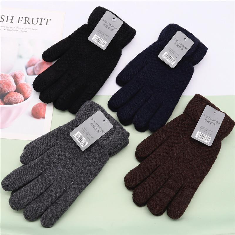 

Мужские шерстяные перчатки на осень и зиму