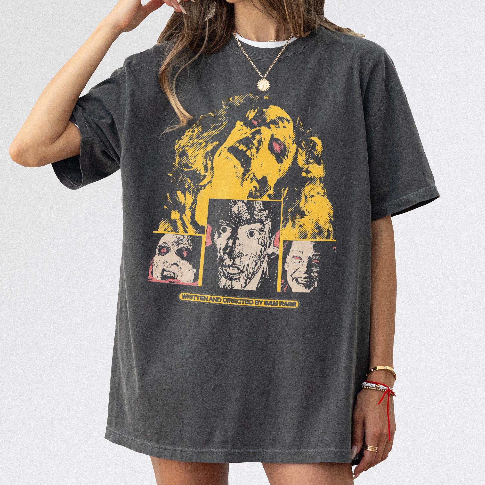 

Plus Size Summer Womens Retro 80s Sam Raimi Dead Movie TShirt Cotton Breathable Stylish Versatile Street Style Oversized XL