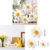 Wooden Daisy Ornaments With 3d Flower Craft For Vintage House Decor