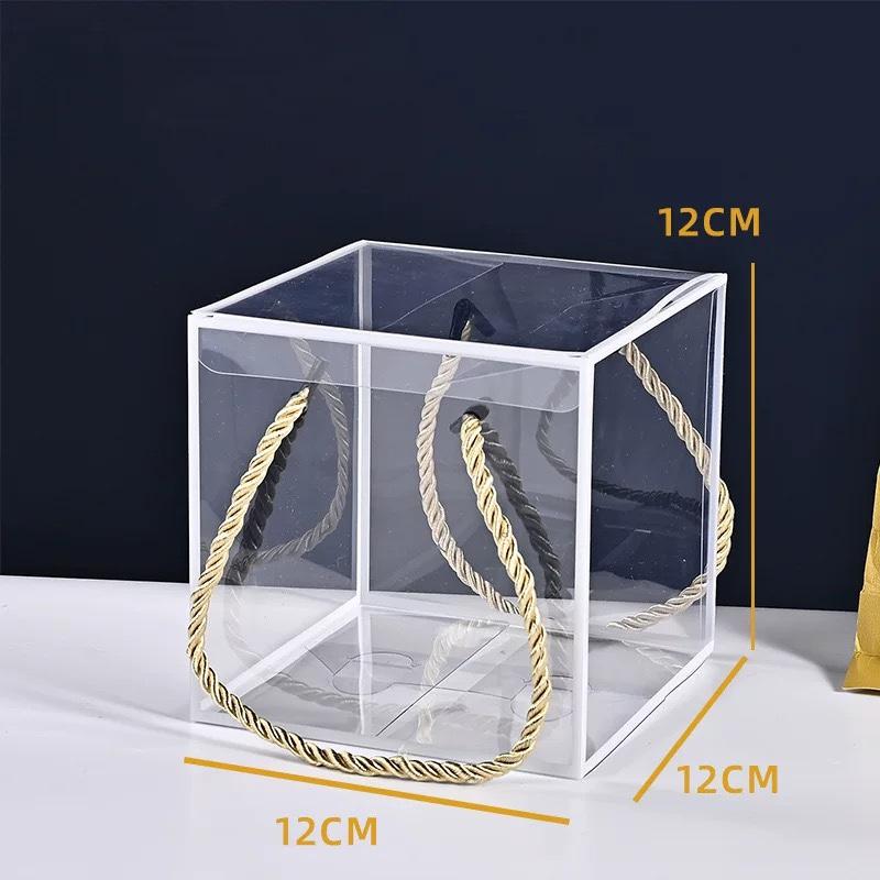 

WTEMPO 10 шт. прозрачные пластиковые подарочные коробки с веревками складные кубические прозрачные коробки для дня рождения свадьбы вечеринки украшения подарочные коробки для угощений 10pcs белый