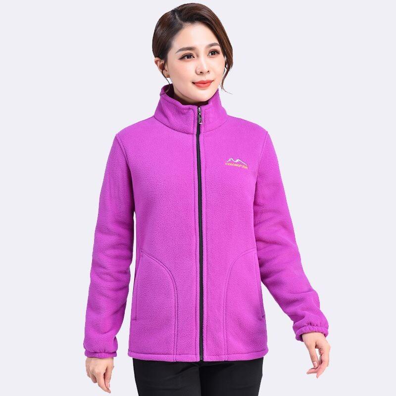 Women's Spring and Autumn Plus Sizes Mid-length Loose Padded Jacket Casual Warm Hooded Zip Paragraph High Collar Collarless Tops
