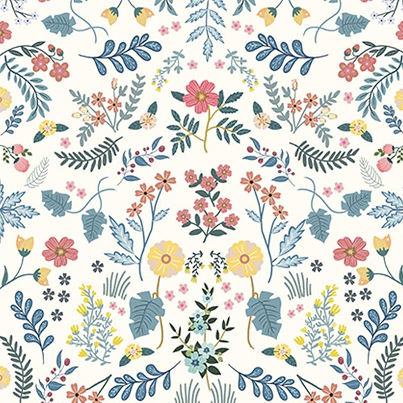 Peel and Stick Wallpaper Boho Wallpaper Peel and Stick Floral Contact Paper Removable Wallpaper Renter Friendly Wall Paper for Home Bedroom Bathroom
