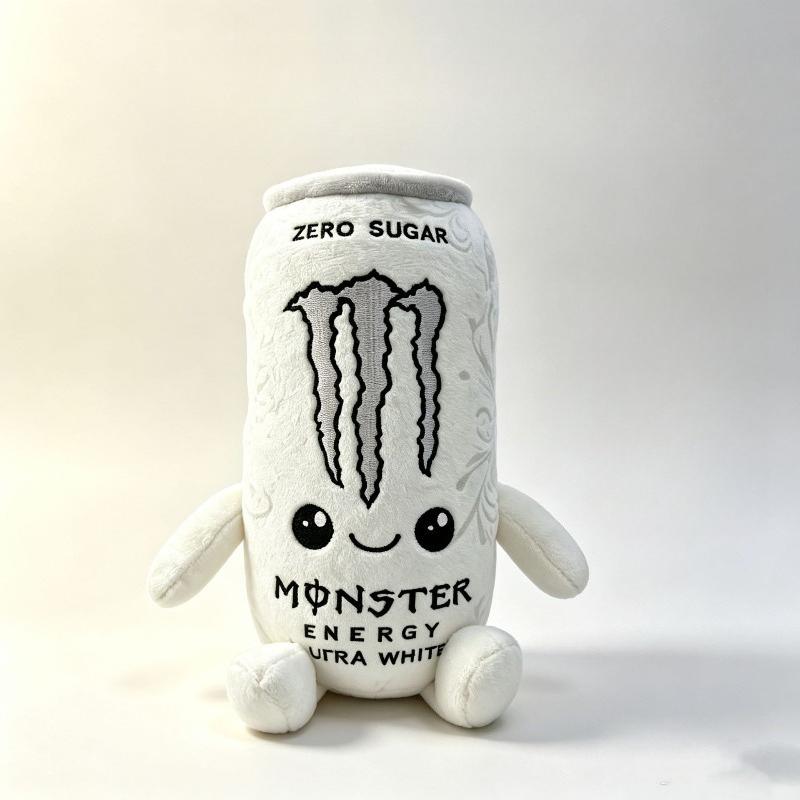 New Cute Zero Sugar Monster Energy Drink Plush Toy Cute Simulation Energy Drink Can Stuffed Doll Multi Color Soft Figure Home Decor Collectible Gift