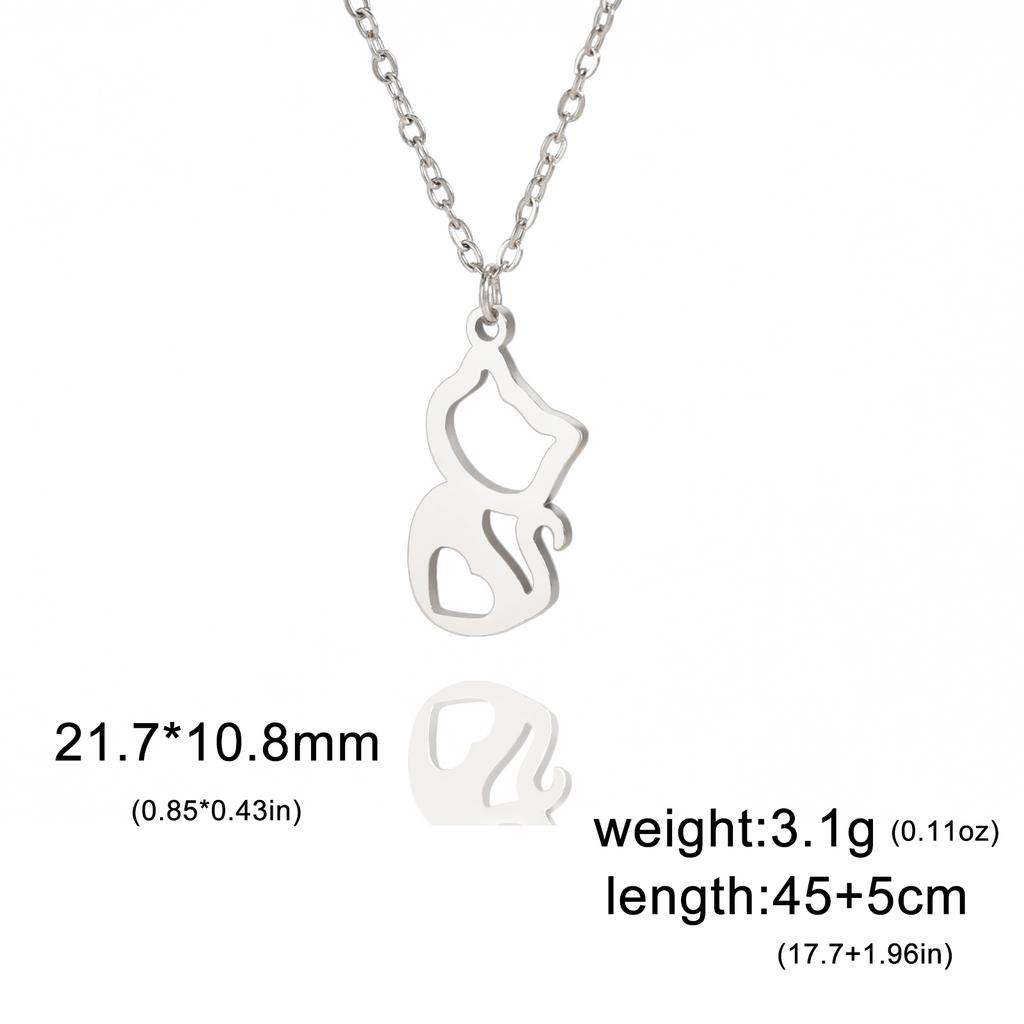 Cazador Cute Animal Cat Pendant Necklace for Women Lovely Paw Choker Neck Chain Stainless Steel Jewelry Birthday Gift 2026