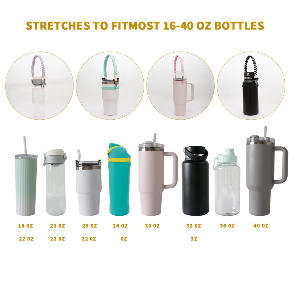 Hand-woven For 40oz Handle Cup Food Grade Thickened Silicone Ring For Stanley Sports Water Cup Strap Key Ring