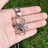 Viking retro spider pendant - trendy punk style party necklace