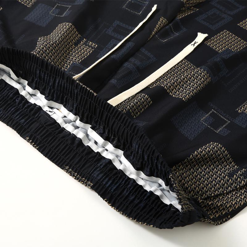 Pantaloni Casual Stampati da Uomo Taglie Forti, Pantaloni Leggeri Larghi con Vita Elastica (5XL-12XL)