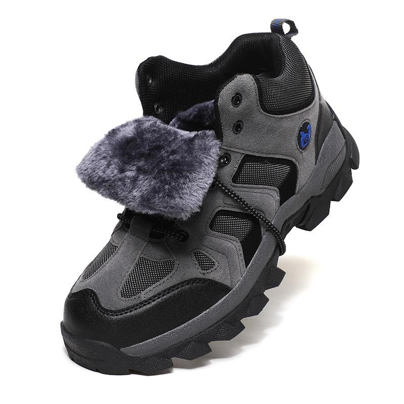 Herbst- und Winter-High-Top-Wanderschuhe Übergröße Outdoor-Sportschuhe Herren- und Damen-Samt-verdickte Baumwollschuhe iking-Schuhe