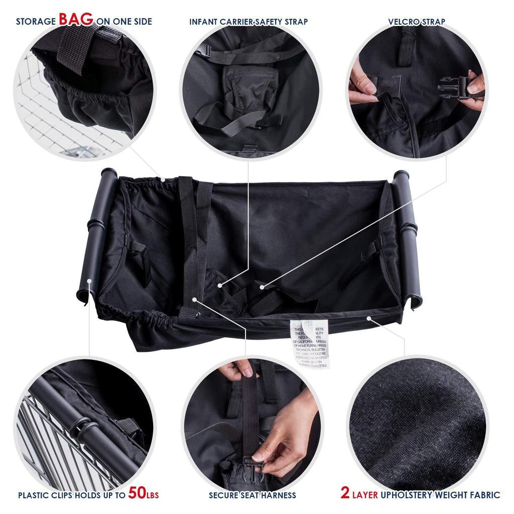 Baby Shopping Cart Seat Cushion Infant Outdoor Protect Covers Safety