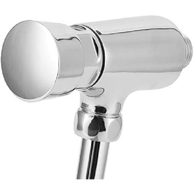 Zerone Urinal Flush Valve, G1/2 Water Saving Manual Flush Valve Copper Urinal Flush Valve Set Wall Mounted Hand Press Flushing Urinal Flushing Tool