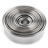 Stainless Steel Cookie Cutter Set, Round Metal Cake Decorations Tools,Baking Molds for Making Tiramisu,Mousse,Etc, 14 Pcs