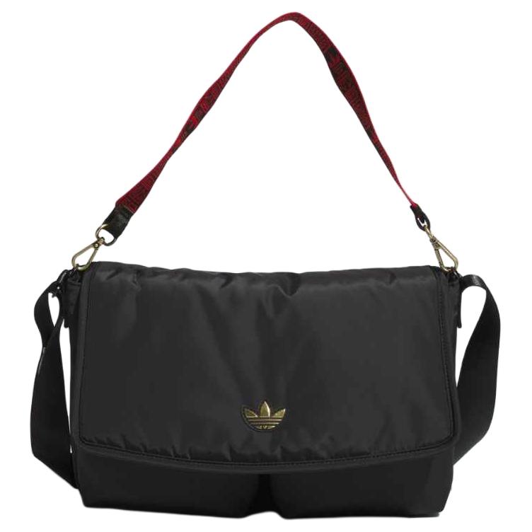 New Adidas Originals Recycled Polyester Messenger Bag Crossbody Bag Shoulder Bag Regular Unisex Black JL7592