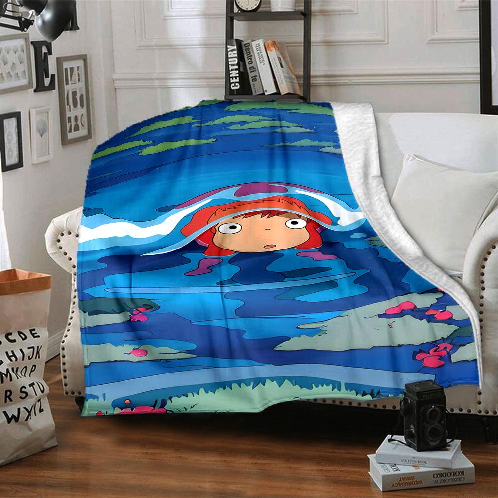 Ponyo Blanket Soft & Cozy Great for Picnics Office Sofa for All Occasions Warmthful Decor Ideal Gift For Birthday Valentine'S Day