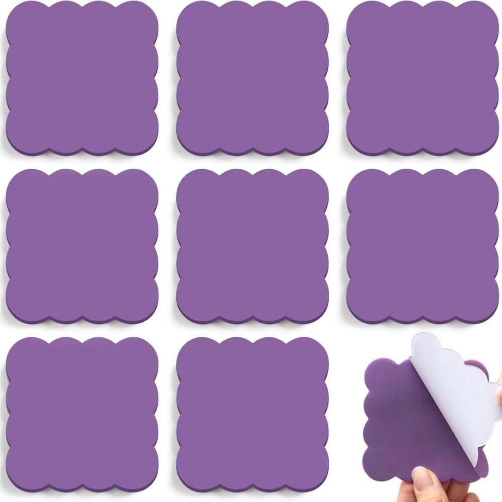 240 Sheets Self-adhesive Self Sticky Notes Adhesive Backing Scalloped Sticky Notes  Home Study