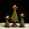 Christmas Tree Candlestick Home Restaurant Counter Desktop Christmas Atmosphere Christmas Decoration Candle Display