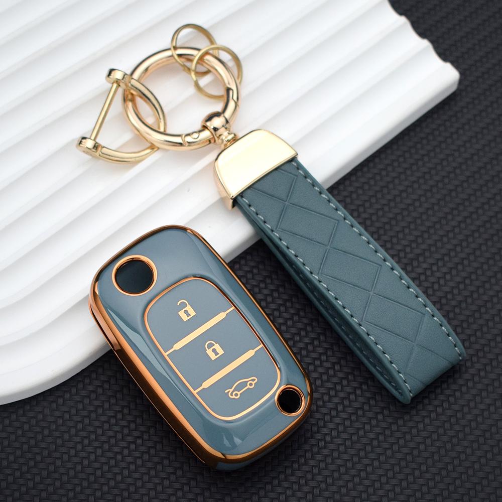 Soft Tpu Folding 3 Buttons Filp Remote Key Shell Case For Renault Clio Scenic Megane Iii Vivaro Movano Traffic Master Kangoo
