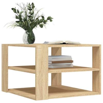 Coffee Table Sonoma Oak 58x58x40 Cm Wood Based Panel