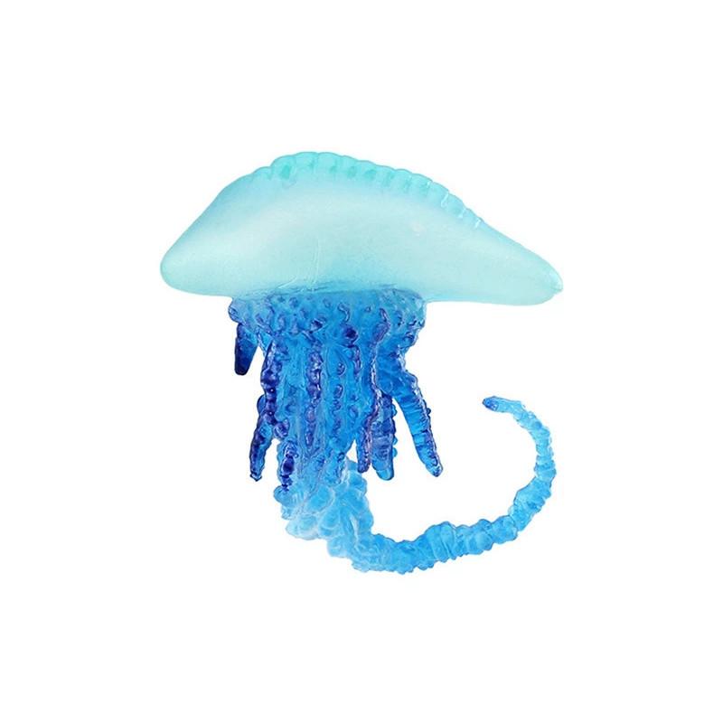 Life Marine Plastic Jellyfish Statue Static Tabletop Ornament For Home Decor