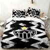 Clube Atletico Mineiro 3pc set Perfect for bedroom use Comfortable bedding set includes a duvet cover and two pillowcases Ideal birthday or Christmas 