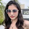 New Big Sunglasses Women Men Trendy Vintage Brand Designer Anti-UV Gradient Color Korean Version Glasses Fashion Accessories