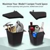 For Tesla Model Y Juniper 2025 Launch Refresh Rear Trunk Side Storage Box Cargo Organizer TPE Bin Flocking Mat Partition Board