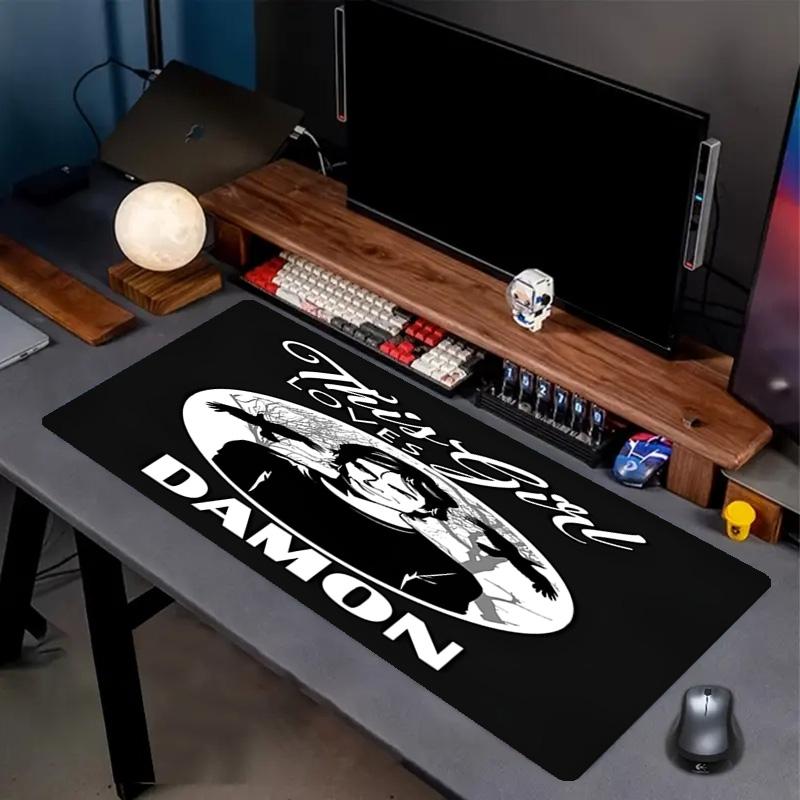 Damon Salvatore Print Mouse Pad, Anti‑Slip Desktop keyboard Mat, for PC Laptop Gaming Working Daily Use, Cool Festival Surprise Gift
