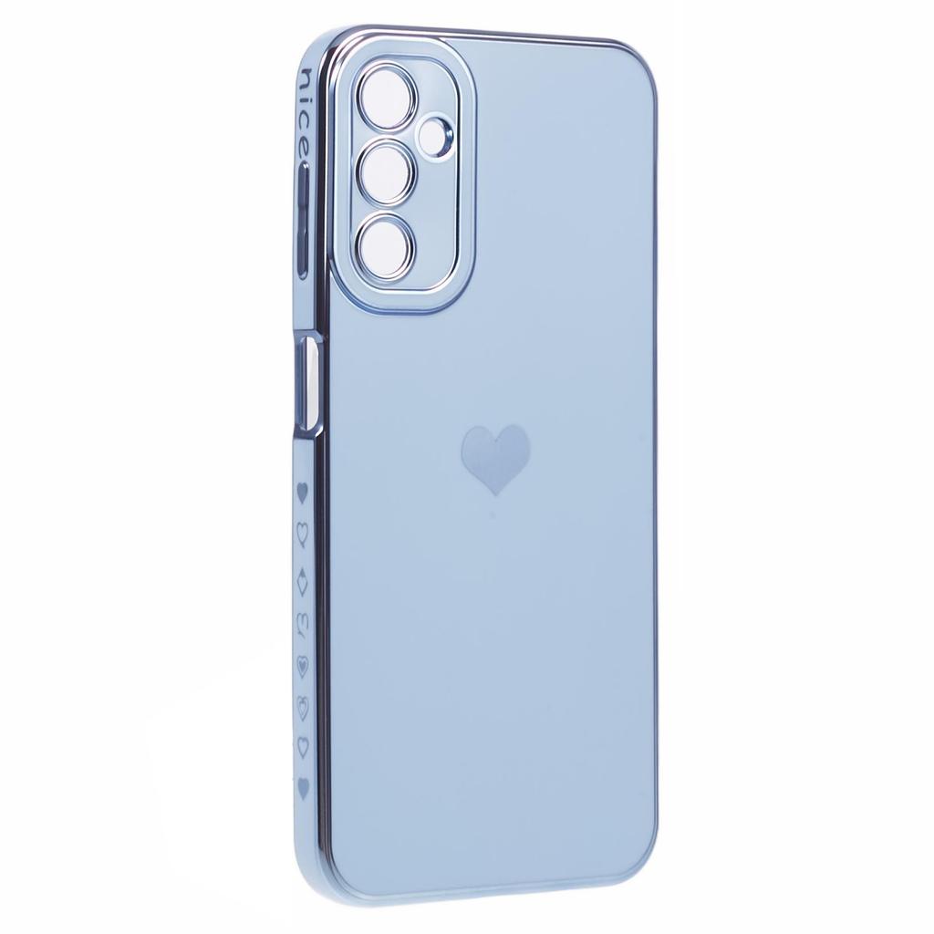 For Samsung Galaxy A14 5G/A14 4G TPU Case 6D Electroplating Love Heart Slim Phone Cover