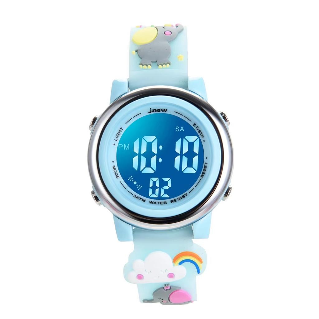 UTHAI H120 Leisure Cartoon kids watch Sports Alarm Waterproof LED Student Electronic Watch Fashion Clock Gift Watch for children