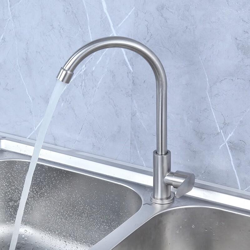Xingangquan High Arc 360° Swivel Single Cold Kitchen Faucet