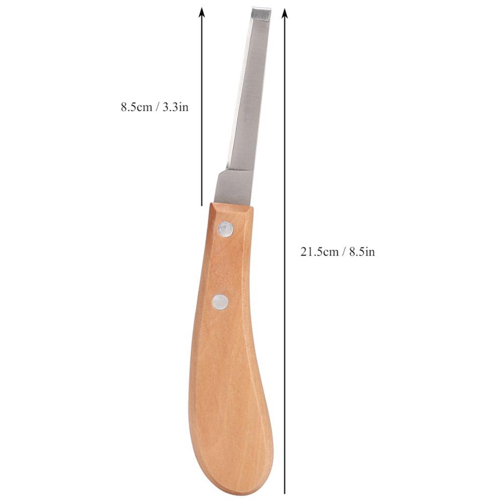 Stainless Steel Hoof Trimming Tool Wooden Handle Cattle Hoof Tool Livestock Caretakers