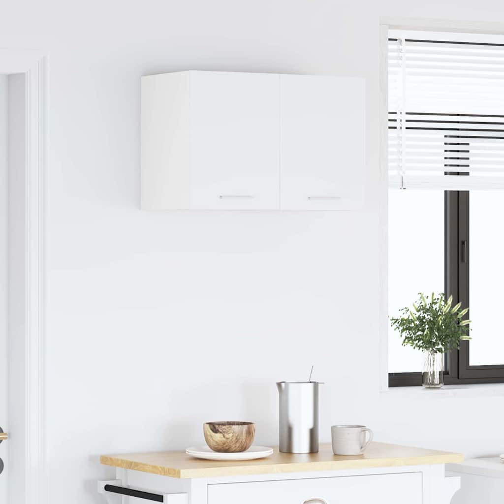 Wall Mounted Cabinet with Door 2 pcs White 30 x 31 x 40 cm Engineered Wood