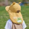 Fischio~ Cappello da Sole a Tesa Larga per Bambini Protezione Solare Pieghevole Bambini Fischietto Cappello Parasole Cappellino Copricollo Cappello da Pescatore Cartone Animato